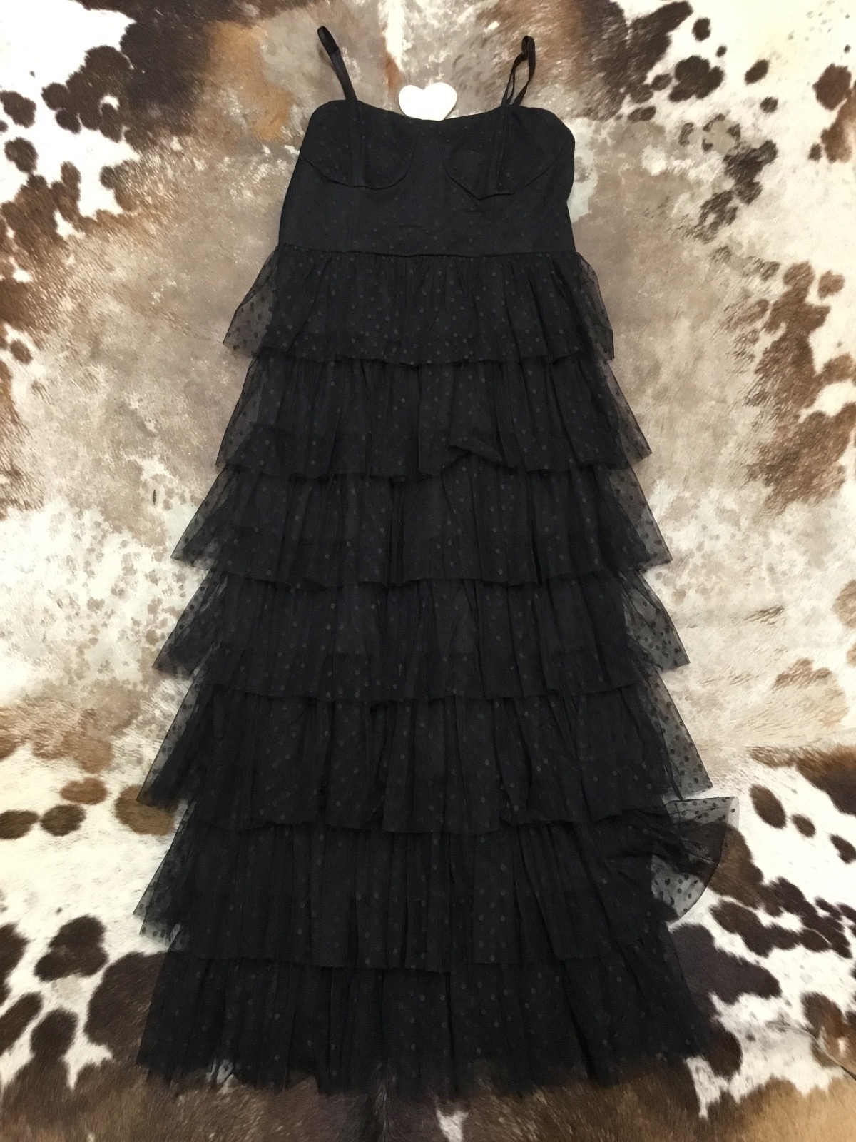 vestito a balze lungo